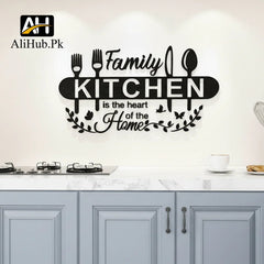 Kitchen Family Is the Heart Of the Home Wooden Wall Art - Alihub