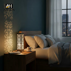 Wooden Table Lamp / Table Light / Modern Lamp(Black)