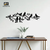 Birds on Branch | Tree Wooden Wall Decor - Alihub