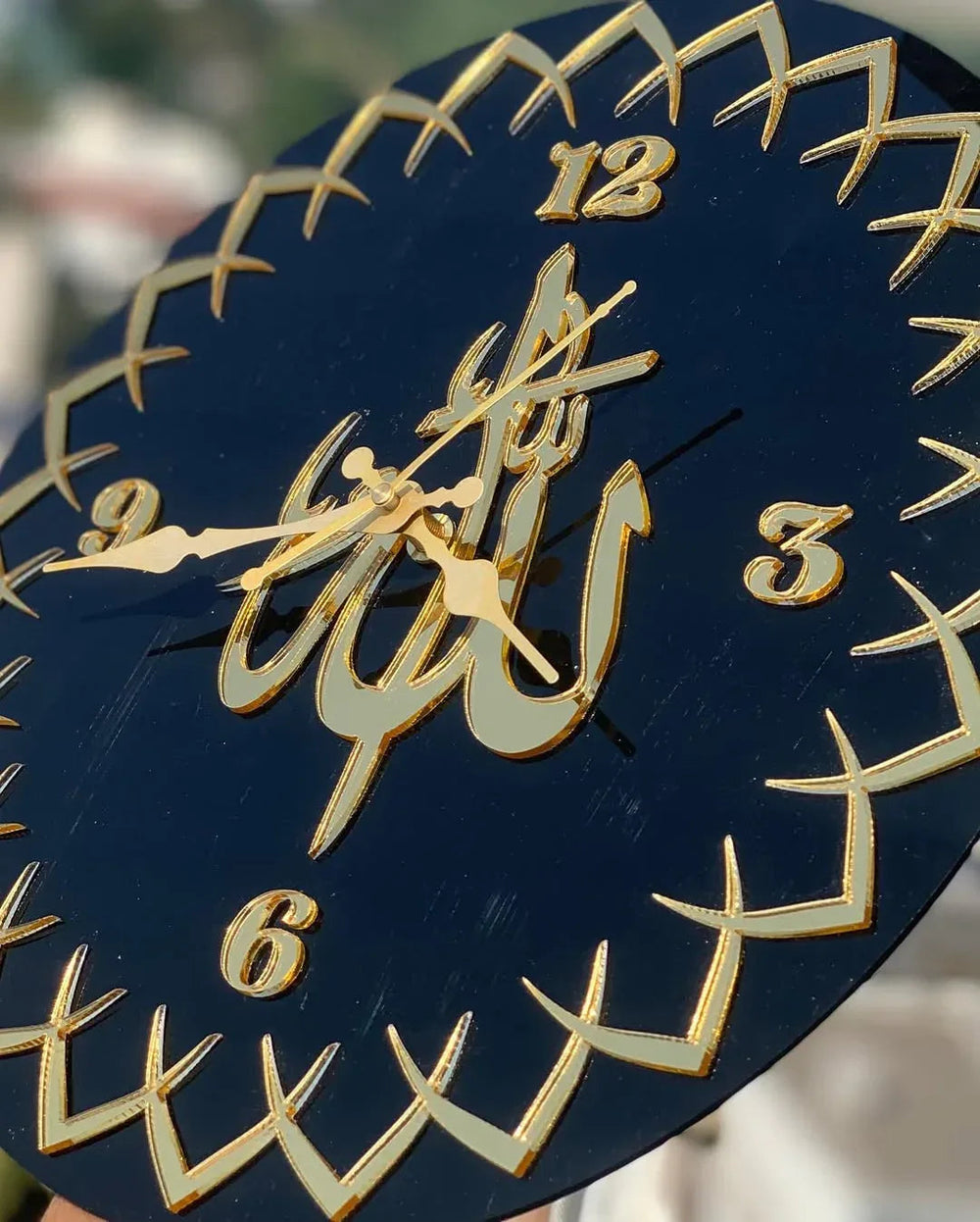 ALLAH Name wall clock Acrylic Material - Islamic Wall Clock - Alihub