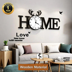 Home Style Creative Wooden Wall Clock