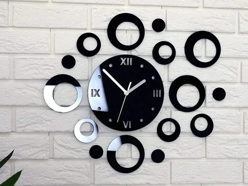 Round Shape Acrylic Wall Clock (#55) - Alihub