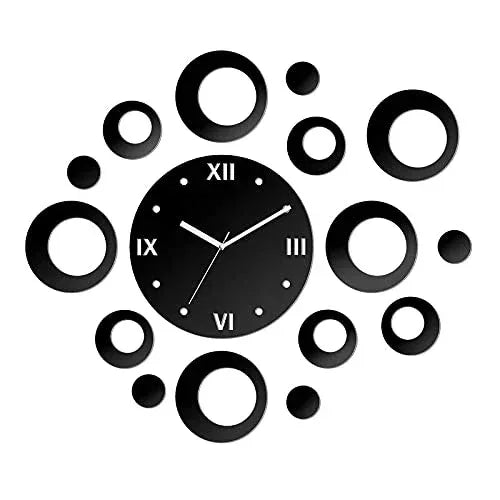 Round Shape Acrylic Wall Clock (#55) - Alihub