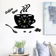 Tee Clock Wooden Wall Adhesive Clock - Alihub