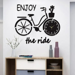 Ride Clock 30in x 35 in Big Size Wooden Clock - Alihub