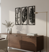 3 Leaf Frame Wooden Wall Art