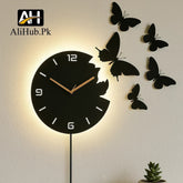 Butterfly Wooden wall clock - Alihub