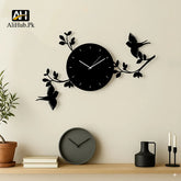 Bird Flaying Wooden wall Clock - Alihub