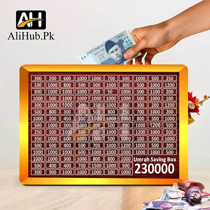 Umrah Saving Box 230,000 Money Save - Alihub