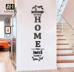 English Letters Home Family Wooden Decals