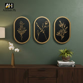 3 PCs Boho Wooden Wall Decor