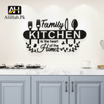 Kitchen Family Is the Heart Of the Home Wooden Wall Art