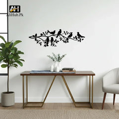 Birds on Branch | Tree Wooden Wall Decor - Alihub