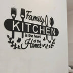 Kitchen Family Is the Heart Of the Home Wooden Wall Art