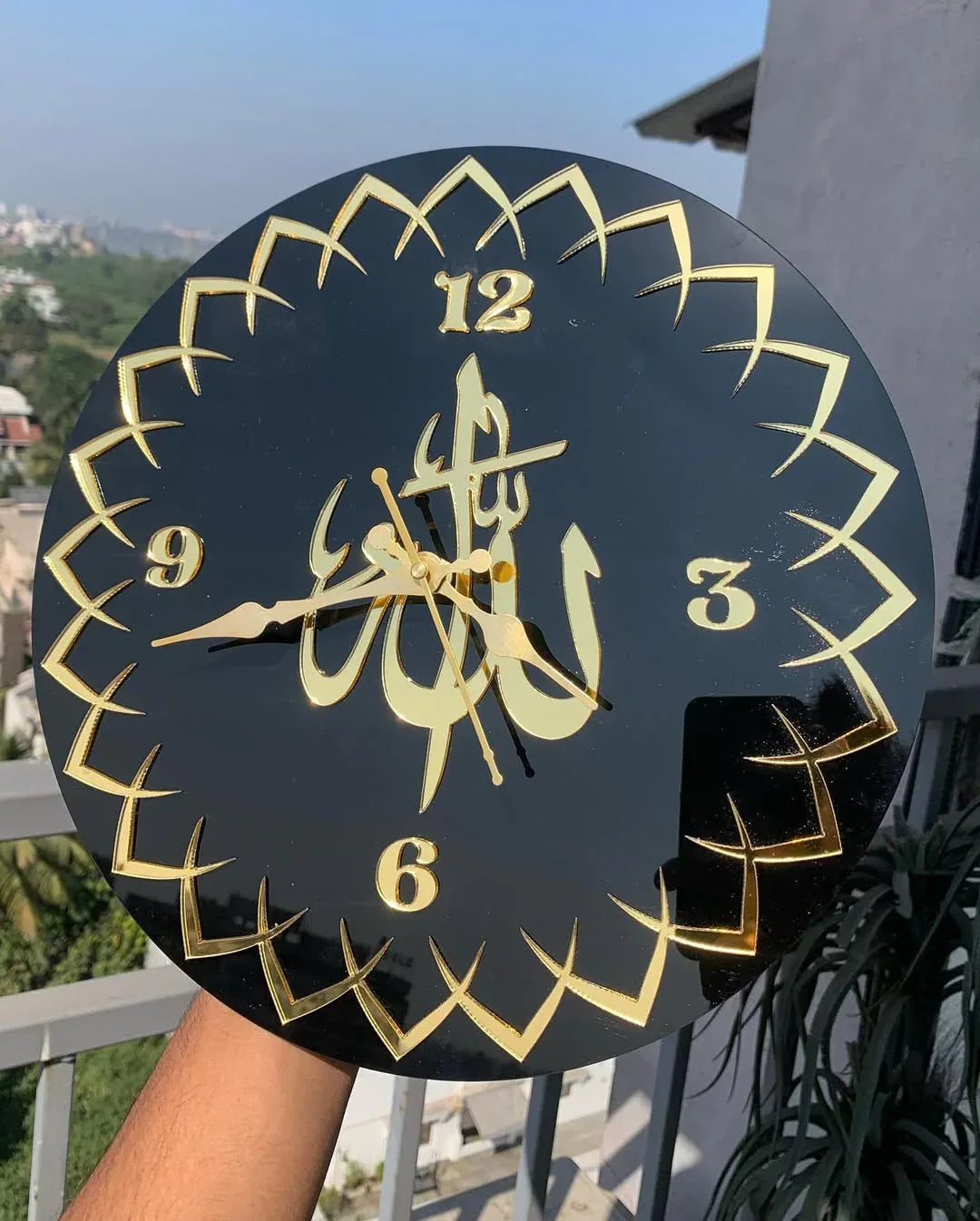 ALLAH Name wall clock Acrylic Material - Islamic Wall Clock - Alihub
