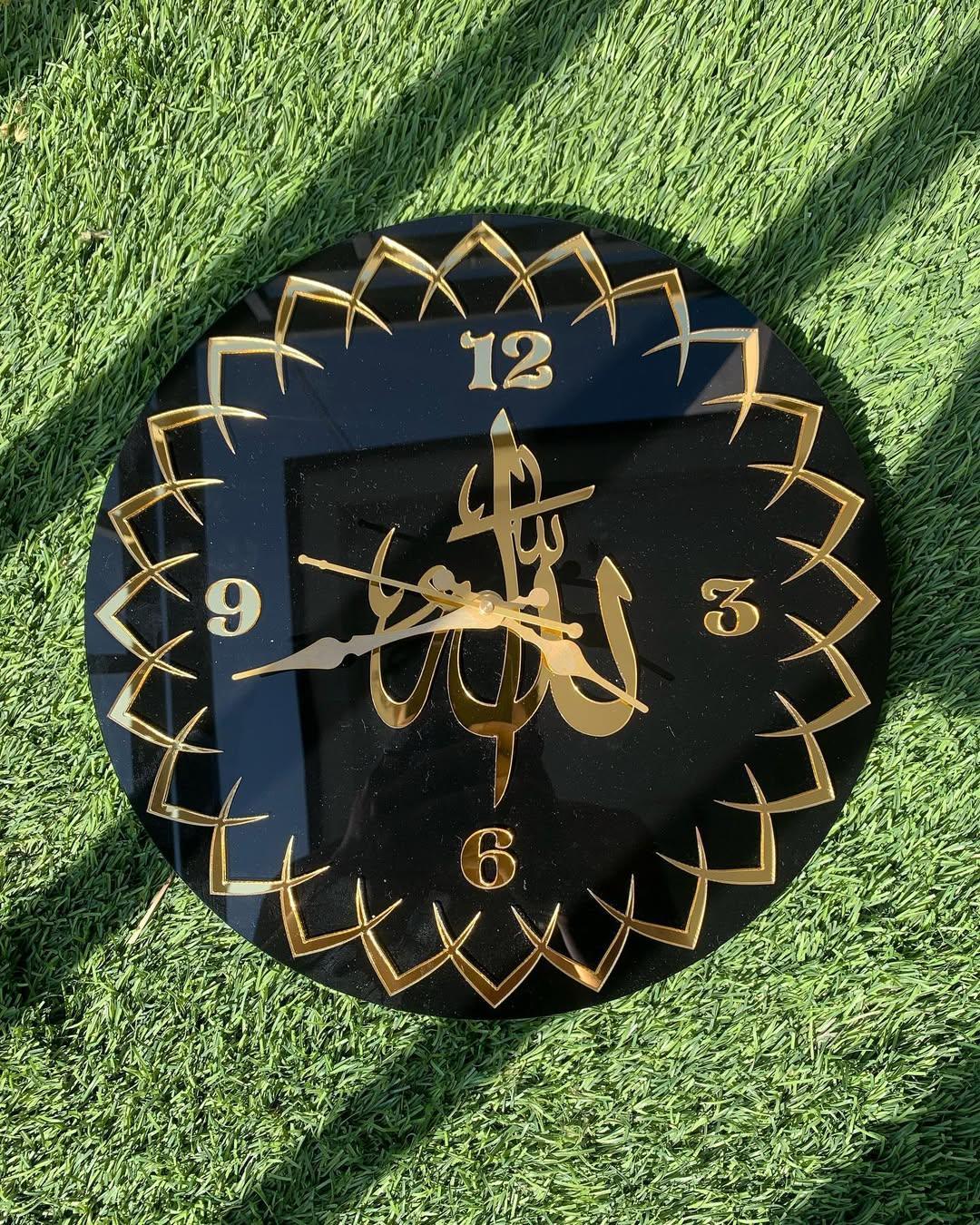 ALLAH Name wall clock Acrylic Material - Islamic Wall Clock - Alihub