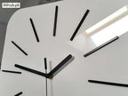 Large 3D Acrylic Mirror Wall Adhesive Clock (#AC45)