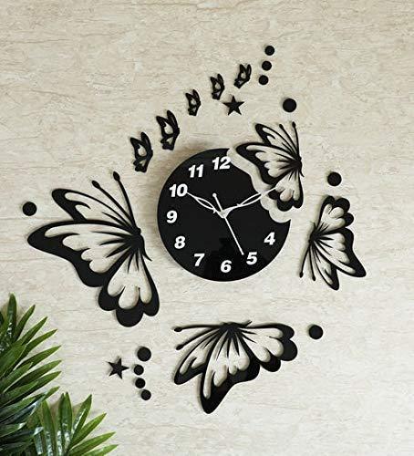 Butterflies with Stars Clock
