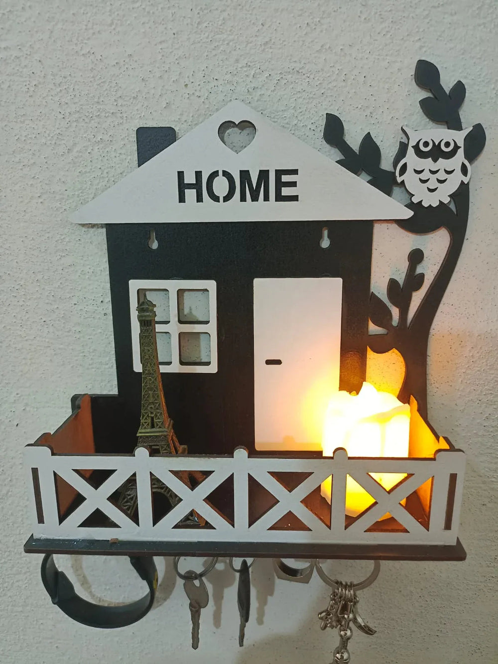 Wooden House Keys Hanger Key Holder for Home/Office Decor - Alihub