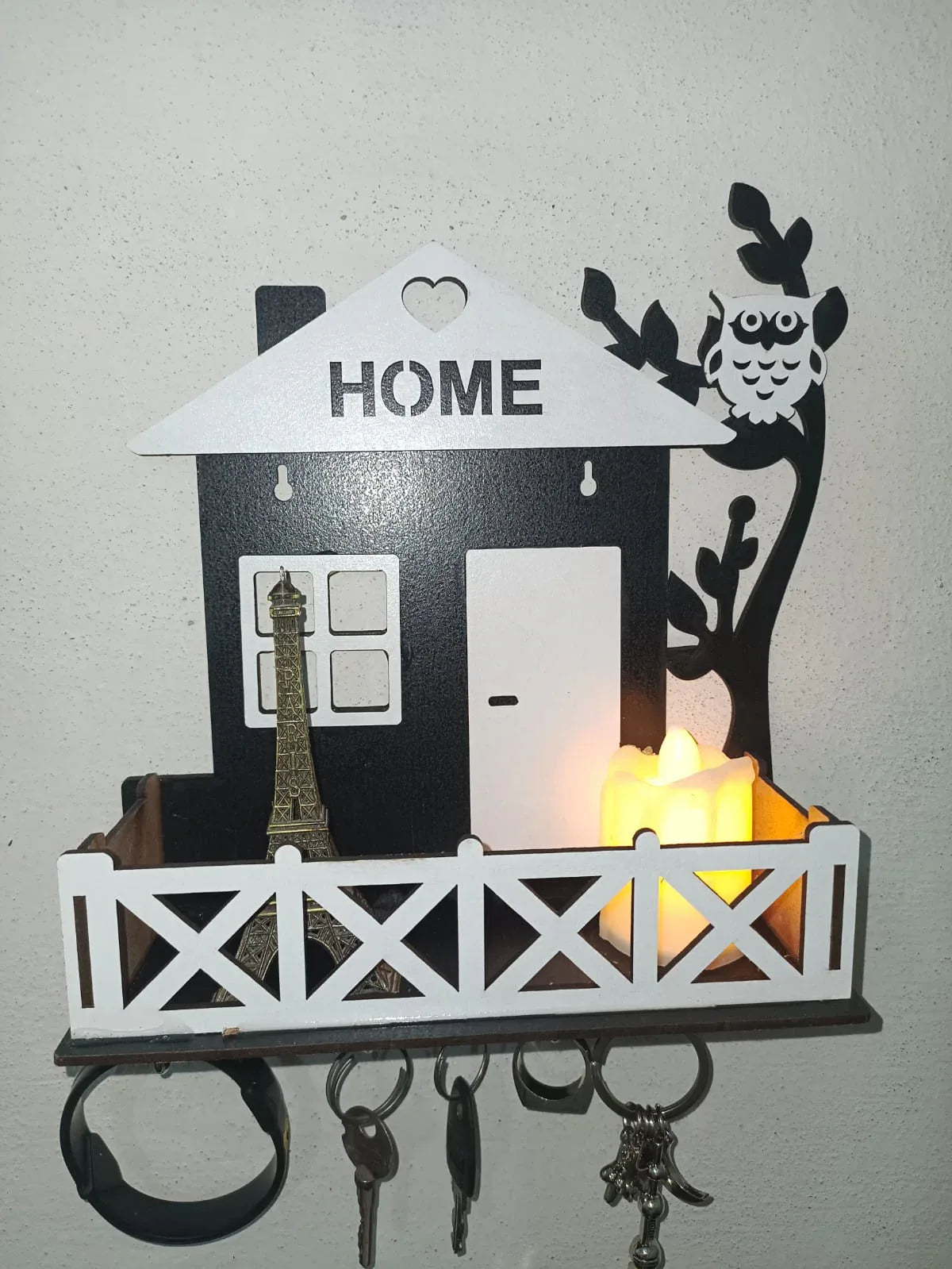 Wooden House Keys Hanger Key Holder for Home/Office Decor - Alihub