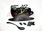 Tee Clock Wooden Wall Adhesive Clock