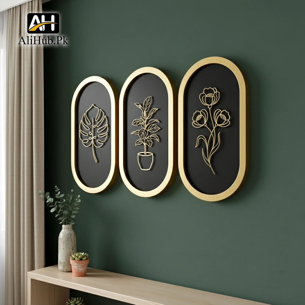 3 Piece Boho Wooden Wall Decoration - Alihub