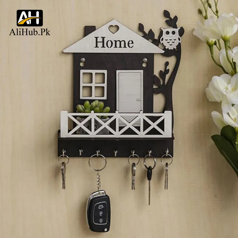 Wooden House Keys Hanger Key Holder for Home/Office Decor - Alihub
