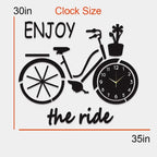 Ride Clock 30in x 35 in Big Size Wooden Clock