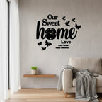 Our Sweet Home Walls Decor with Birds and Butterflies
