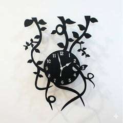 Artistic Nature-Inspired Wooden wall Clock