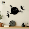 Bird Flaying Wooden wall Clock