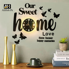 Our Sweet Home Walls Decor with Birds and Butterflies - Alihub