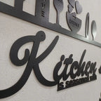 Kitchen is Seasoned with Love Wooden Wall Art