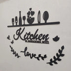 Kitchen is Seasoned with Love Wooden Wall Art