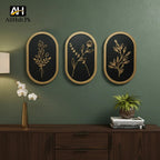 3 PCs Boho Wooden Wall Decor