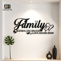 Family Butterfly Wall Art Word Sign Wall Decoration
